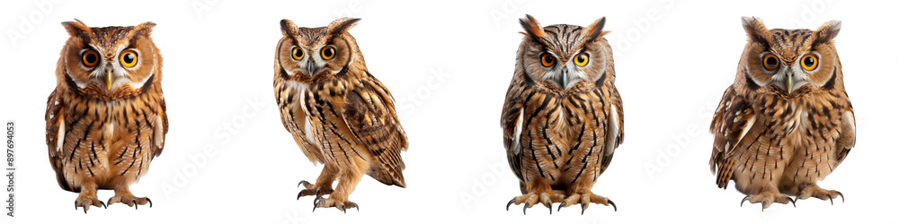 Owl isolated on white background Owl isolated on white background