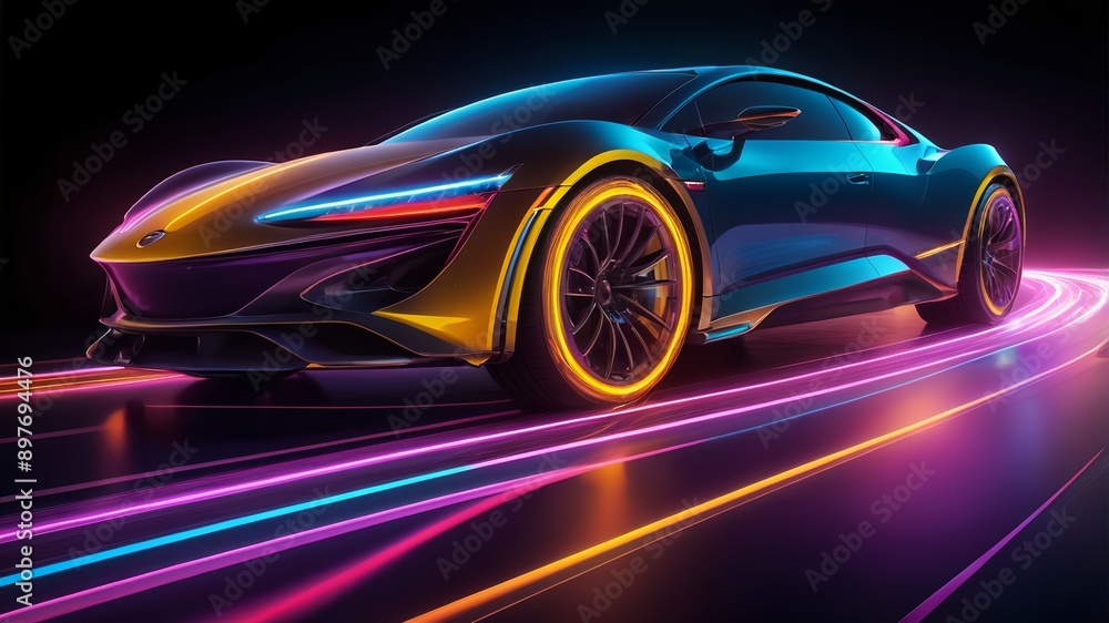 High-Speed Motion with Colorful Light Lines High-Speed Motion with Colorful Light Lines