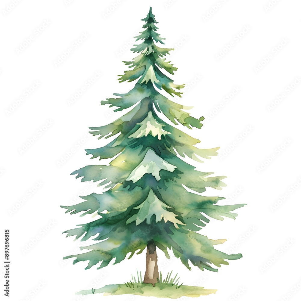 Christmas tree isolated on white Christmas tree isolated on white