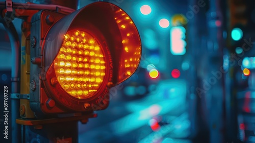 Smart traffic light system, featuring sensors and cameras