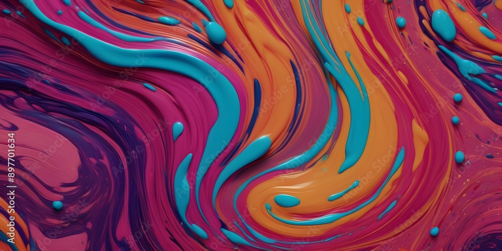 An intricate composition of colorful paint splatter, creating a mesmerizing pattern of swirling colors and fluid dynamics. An intricate composition of colorful paint splatter, creating a mesmerizing pattern of swirling colors and fluid dynamics.