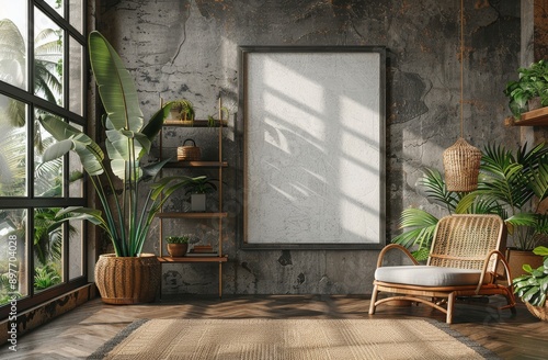 Room With Plants and Chair