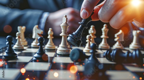 Man Playing Chess