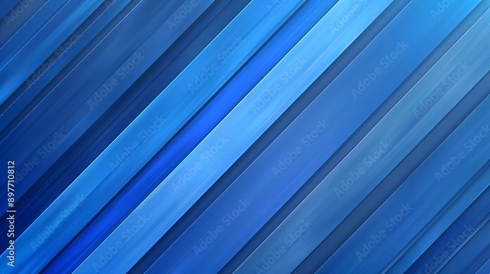 Fototapeta premium A background with diagonal stripes of different shades of blue.