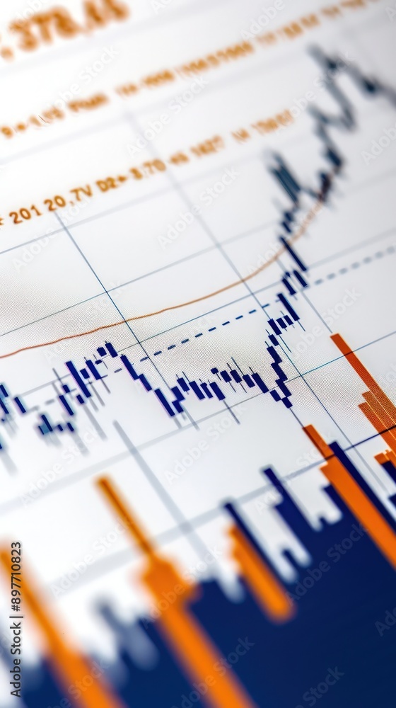 Simple stock chart with a gradual upward trend, reflecting stable market growth, on a clean white background. Simple stock chart with a gradual upward trend, reflecting stable market growth, on a clean white background.