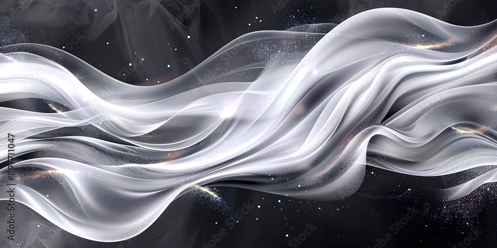 Obraz premium Smoky waves abstract background