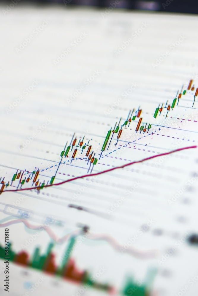 Simple white background featuring a stock chart with a gradual upward slope, representing a steady rise in stock prices. Simple white background featuring a stock chart with a gradual upward slope, representing a steady rise in stock prices.