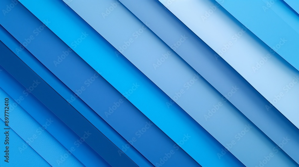 Obraz premium A background with diagonal stripes of different shades of blue.