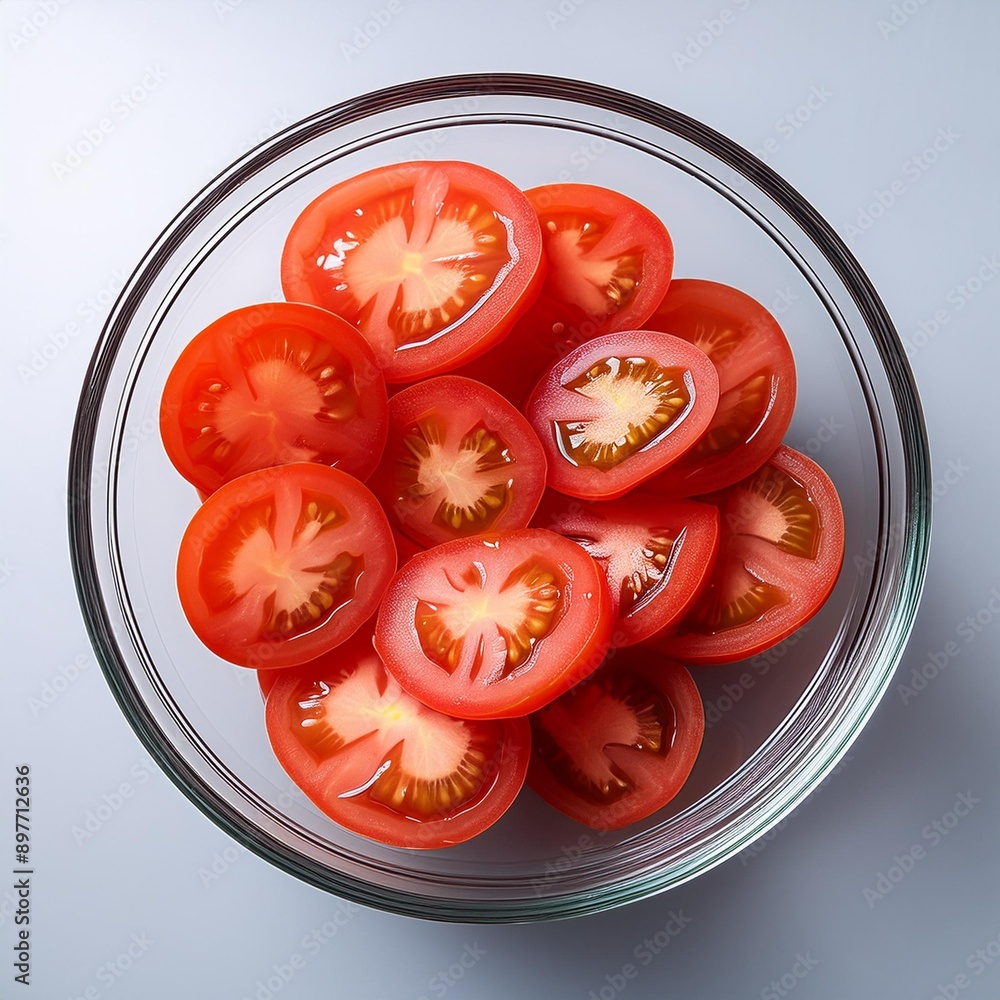 sliced tomatoes in a bowl