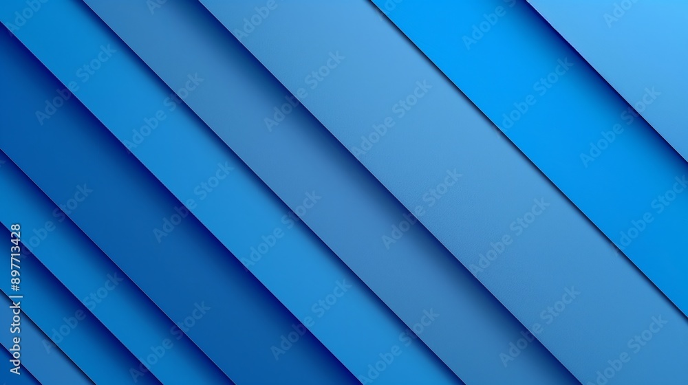 Obraz premium A background with diagonal stripes of different shades of blue.