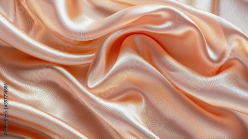 Close Up of Pink Satin Fabric