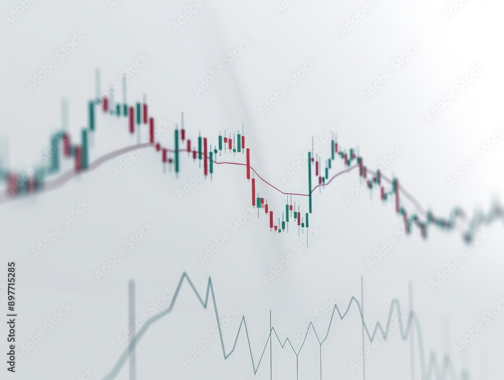 Stock chart showing a steady rise in prices, depicted on a minimalist white background. Stock chart showing a steady rise in prices, depicted on a minimalist white background.