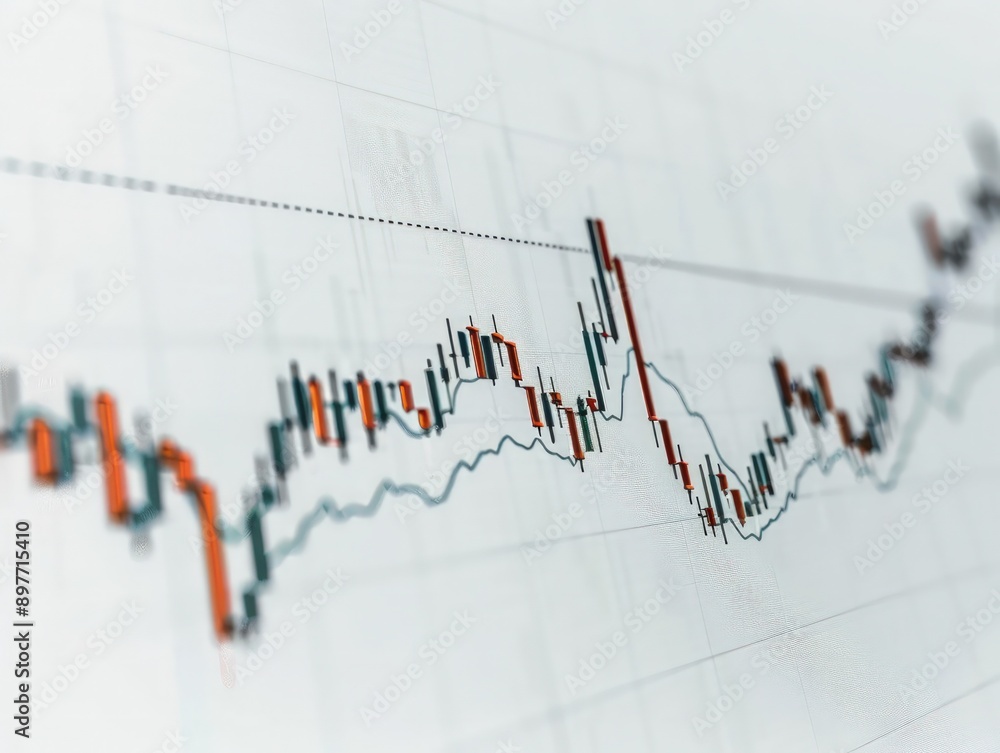 Stock chart showing a steady rise in prices, depicted on a minimalist white background. Stock chart showing a steady rise in prices, depicted on a minimalist white background.
