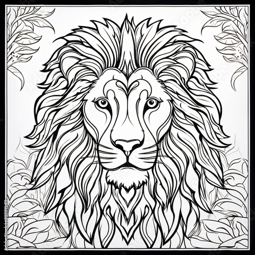 lion head illustration