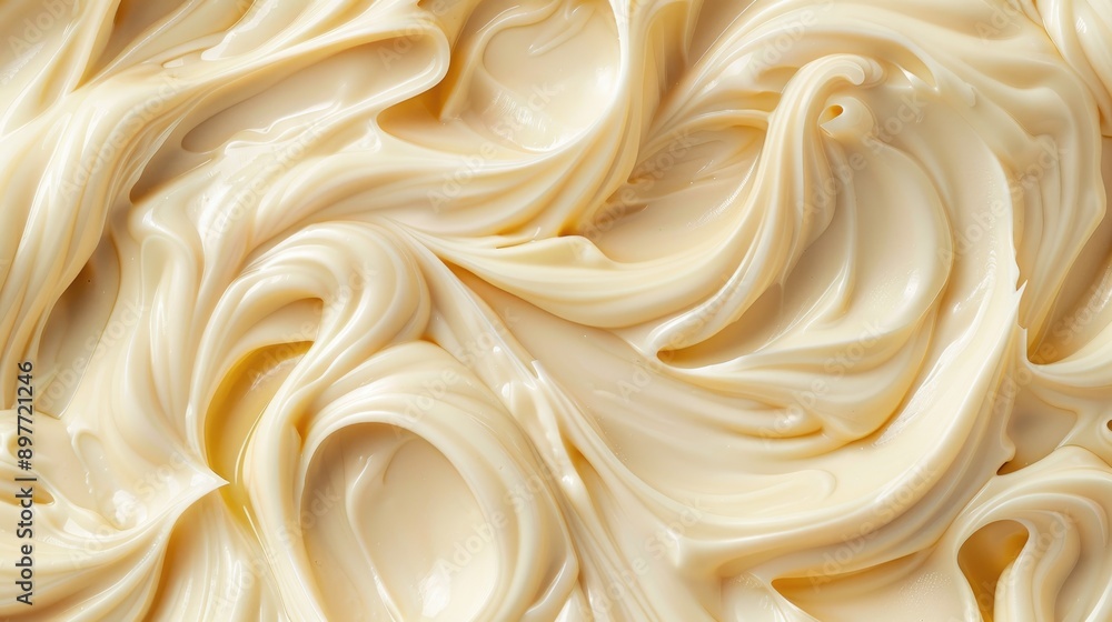 White cream background. Homemade natural butter, macro view White cream background. Homemade natural butter, macro view