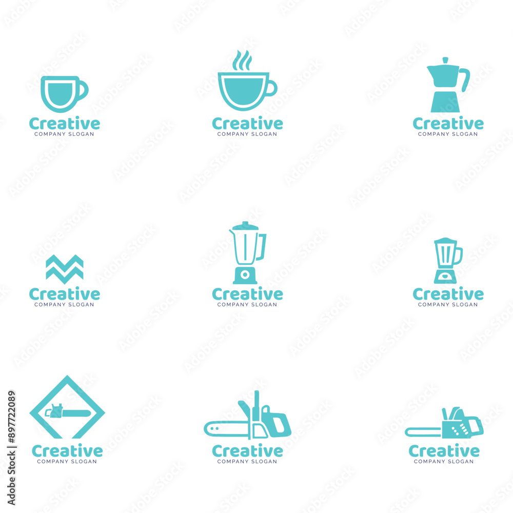 a set of different logos for a cafe. a set of different logos for a cafe.