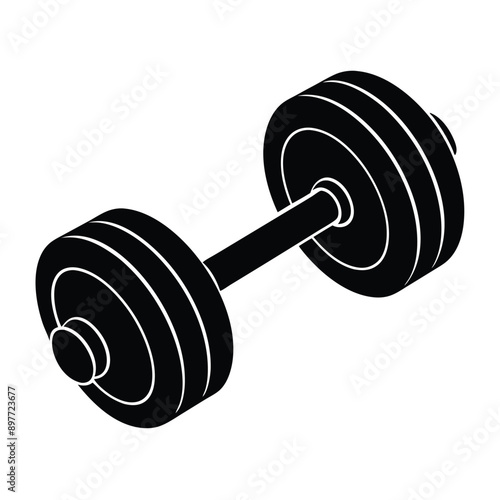 Dumbbell illustration in vector format