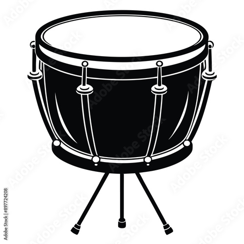 Timpani Drum Set Illustration in EPS Format