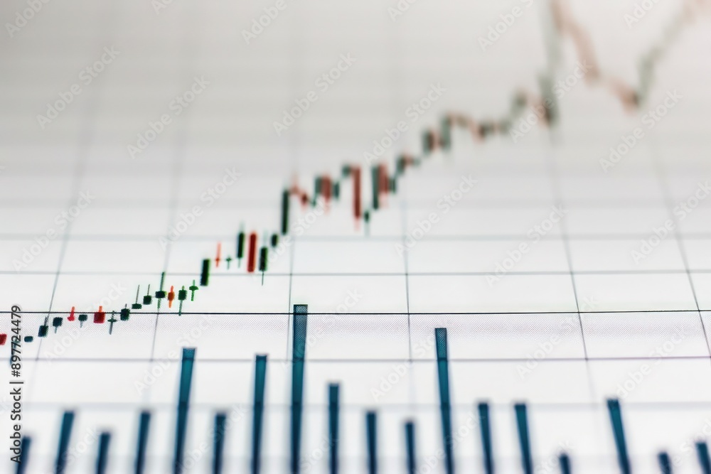 White background displaying a stock chart with a consistent upward slope, representing continuous stock price growth. White background displaying a stock chart with a consistent upward slope, representing continuous stock price growth.