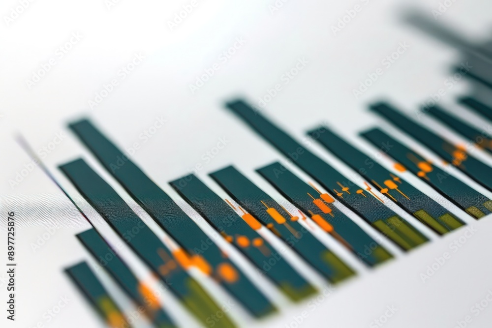 White background featuring a bar graph with a steep rise in stock values, indicating a sudden market surge. White background featuring a bar graph with a steep rise in stock values, indicating a sudden market surge.