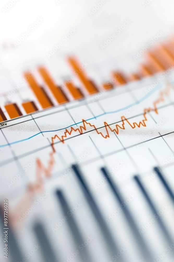 White background featuring a financial chart with a steady upward slope, representing continuous market growth. White background featuring a financial chart with a steady upward slope, representing continuous market growth.