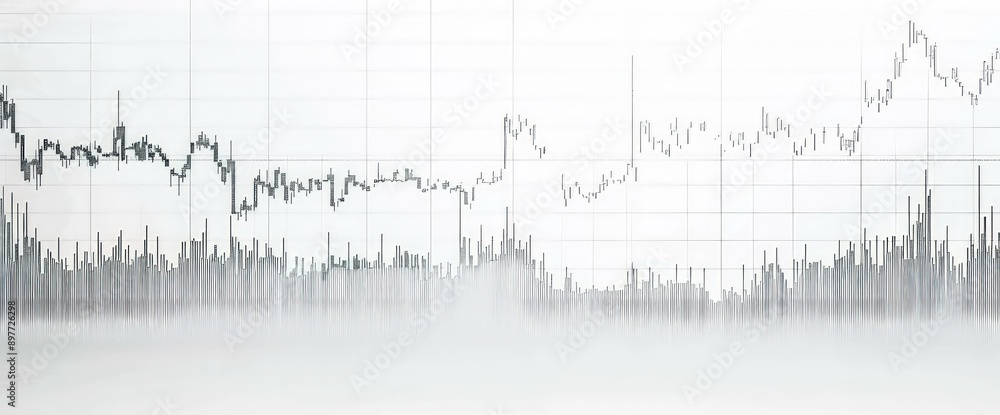 White background featuring a financial chart with a consistent upward rise in stock prices. White background featuring a financial chart with a consistent upward rise in stock prices.