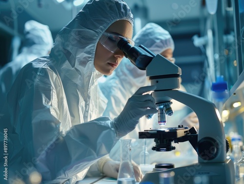 Skilled lab technician conducting experiments in laboratory, critical role of lab work in scientific research, emphasizing attention to detail and thoroughness in experimental procedures.