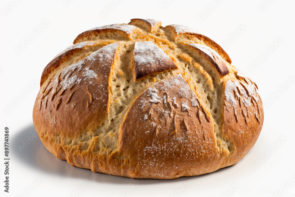 bread on an isolated white background bread on an isolated white background