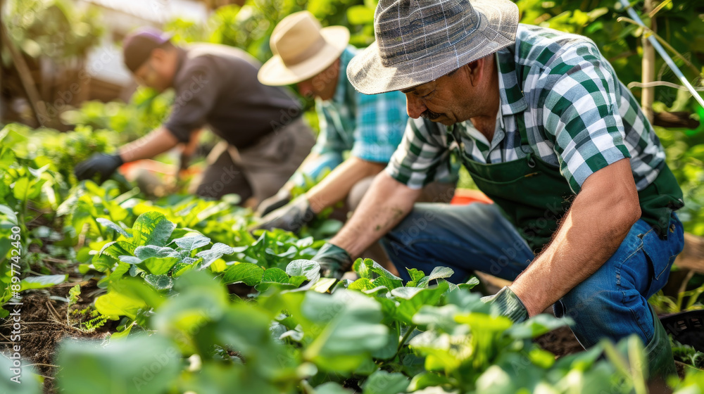 Men Working in a Garden During the Day Men Working in a Garden During the Day