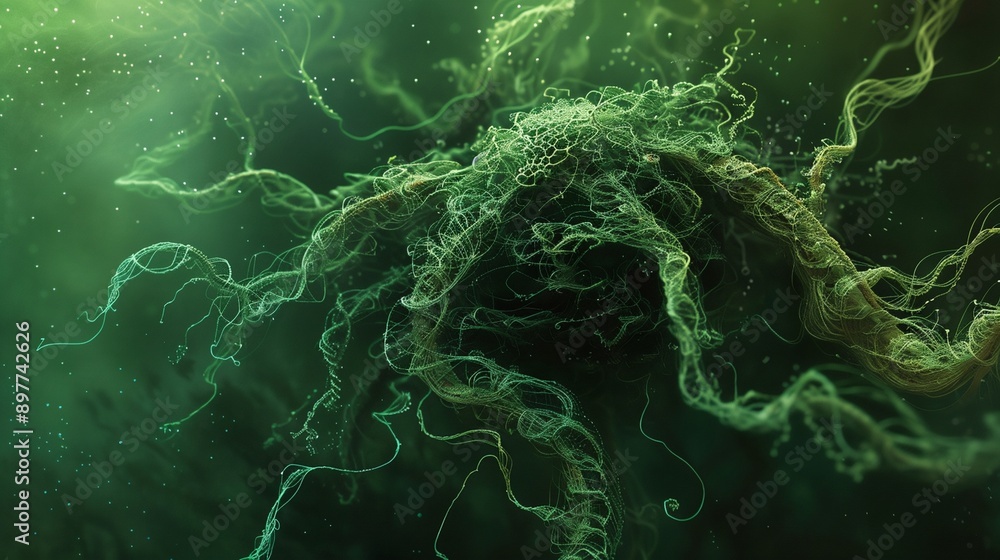 Obraz premium a green abstract background