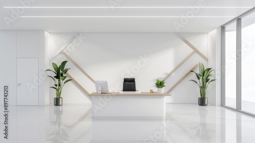 Arrows arranged in a target pattern, symbolizing precise investment goals, in an elegant office with minimalist furniture and a clean design