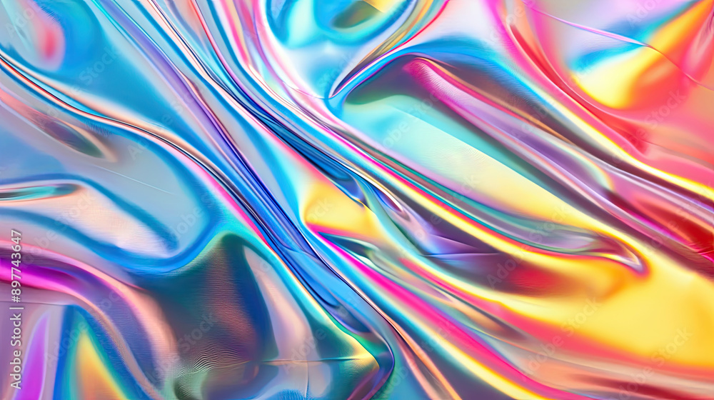 Abstract Iridescent Fabric Background Abstract Iridescent Fabric Background