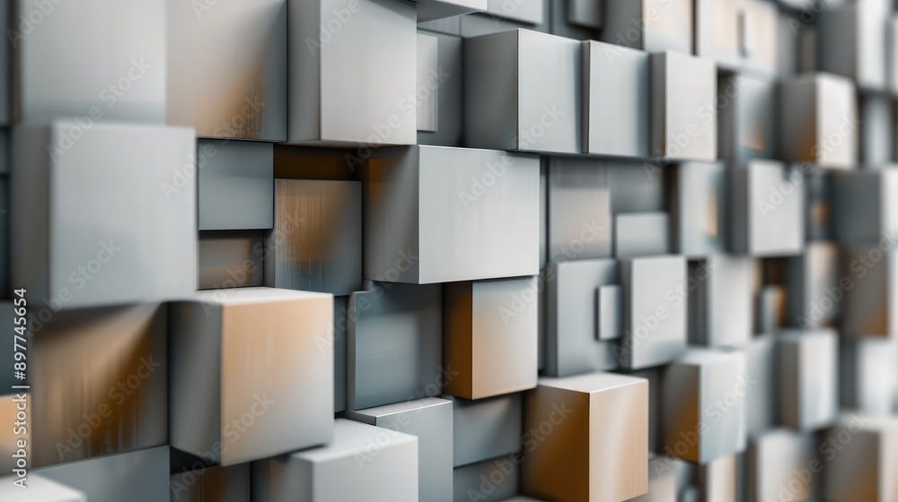 Abstract 3D cubes arranged in a random pattern, adding visual interest and depth. Abstract 3D cubes arranged in a random pattern, adding visual interest and depth.