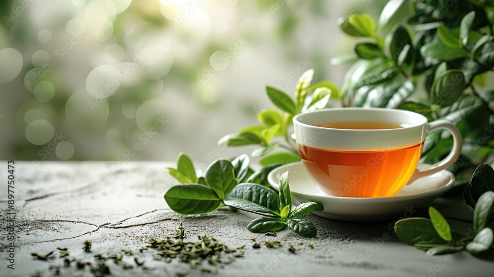 A Cup of Tea in a Tranquil Garden A Cup of Tea in a Tranquil Garden