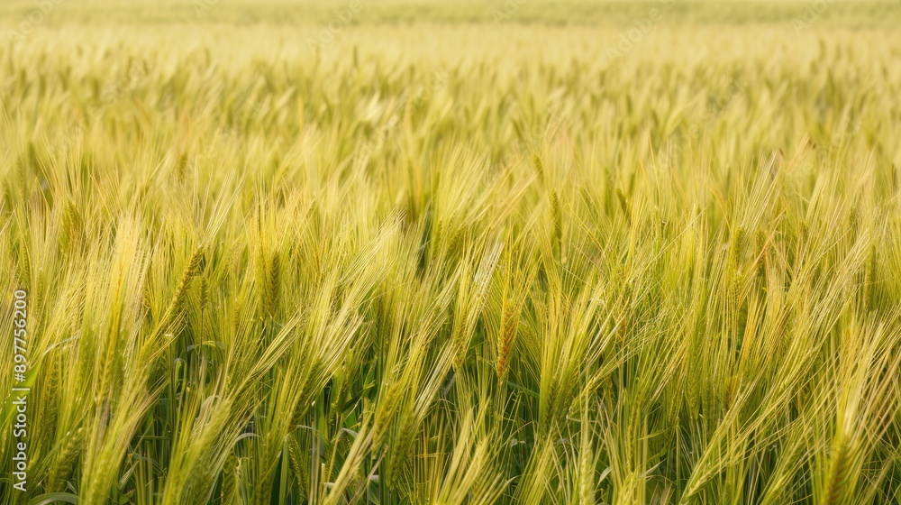 Field of Mature Wheat Farming Image without People Food Production Field of Mature Wheat Farming Image without People Food Production