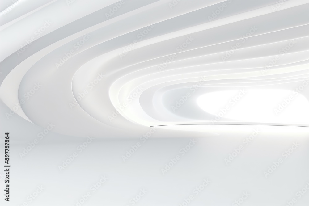 Obraz premium Free abstract white background minimal futuristic architectural space wallpaper