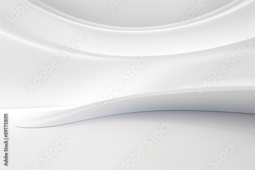 Free abstract white background minimal futuristic architectural space wallpaper