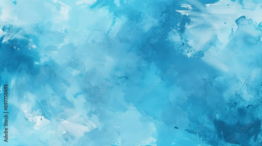 Blue watercolor background with brush strokes and gradients, ideal for creative projects or design use Blue watercolor background with brush strokes and gradients, ideal for creative projects or design use