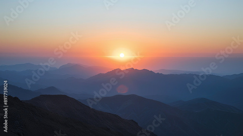 Sunrise Over Horizon, Early Morning Light, Golden Hour, Nature's Beauty, Dawn Sky, Warm Colors, Daybreak, Scenic Landscape