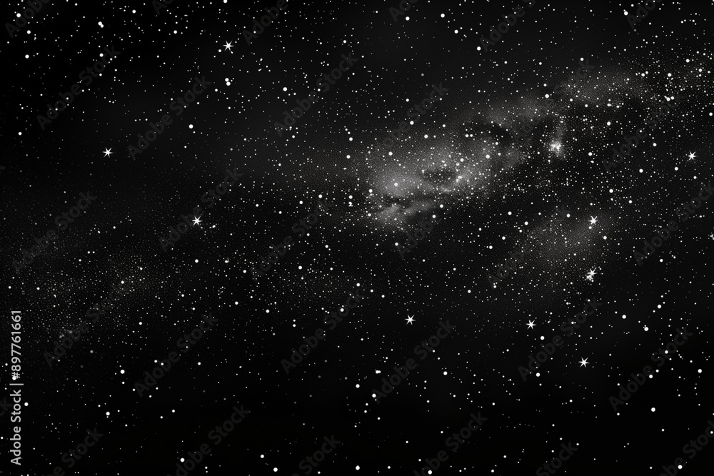 Night sky with stars sparkling on black background Night sky with stars sparkling on black background