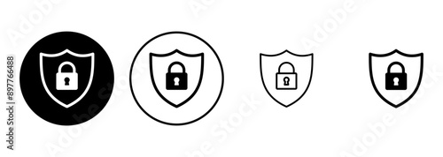 Security icon set. protection icon. privacy. vpn
