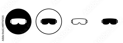 Glasses icon set. Glasses vector icon