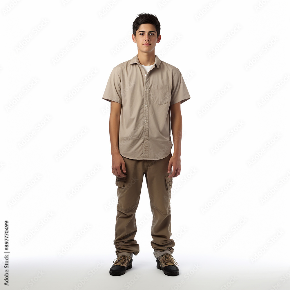 Fototapeta premium Full Length Portrait of Young Man