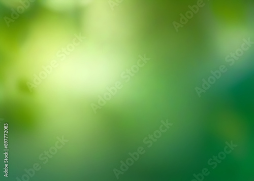 Abstract green bokeh background in defocus