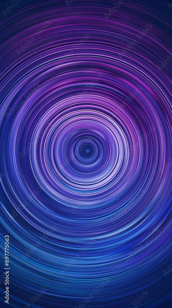 Abstract concentric circles in purple and blue shades, hypnotic pattern. Vortex and illusion concept Abstract concentric circles in purple and blue shades, hypnotic pattern. Vortex and illusion concept