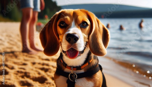 Beagle am Strand photo