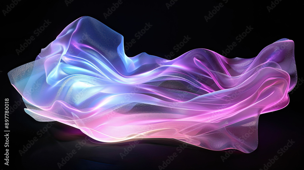 3D Fluid Creative Background with Glassmorphism Style, Frosted Glass Effect in Pastel Colors: Pink, Purple, Blue, Curved Line Graphic Design, Isolated on Black Background 3D Fluid Creative Background with Glassmorphism Style, Frosted Glass Effect in Pastel Colors: Pink, Purple, Blue, Curved Line Graphic Design, Isolated on Black Background