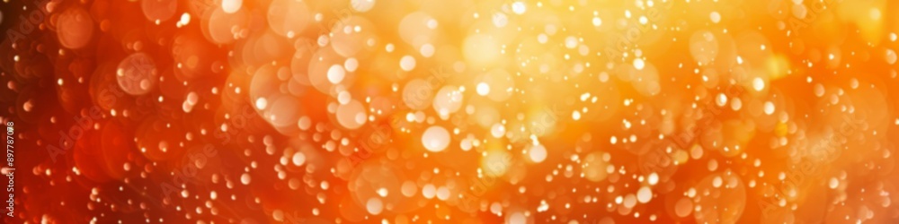 A blurry background of orange and yellow bokeh lights with a soft focus, banner A blurry background of orange and yellow bokeh lights with a soft focus, banner