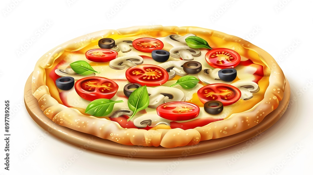 pizza vector flat minimalistic asset isolated vector style illustration pizza vector flat minimalistic asset isolated vector style illustration