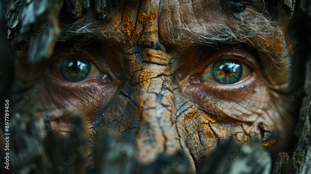 Find an old, weathered face and capture its details